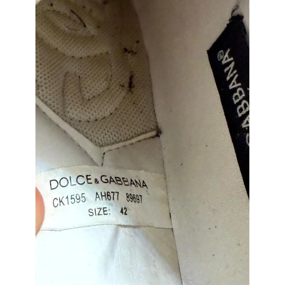 Dolce & Gabbana Daymaster Womens 42 Sneaker Multicolor‎ Leather Lace Up Shoes